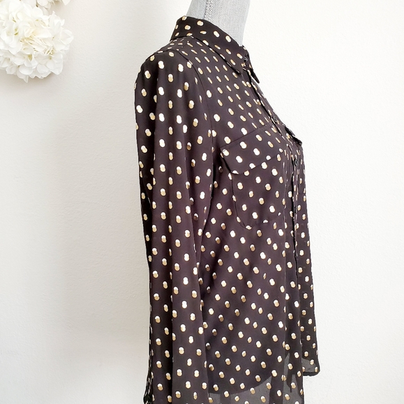 Victoria Beckham Who What Wear Polka dots Blouse - Picture 6 of 8